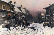 Neuville, Alphonse de The Attack at Dawn china oil painting artist